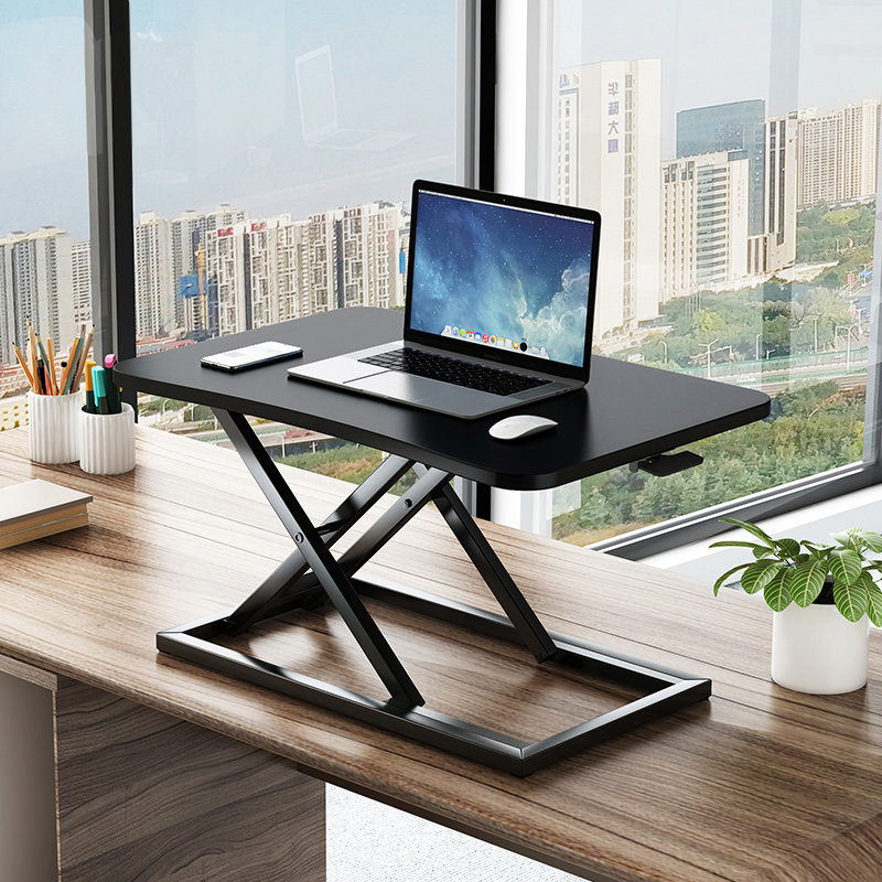 站立式升降桌e笔记型电脑办公台式显示器桌面折叠增高桌托架工作