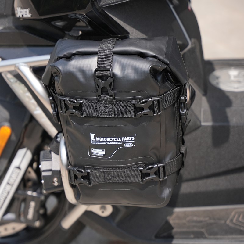 摩托车护杠包h机车两侧挎包多功能摩旅防水骑行边包保险杠快拆挂