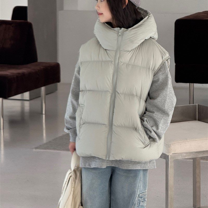 儿童羽绒马甲韩版泡芙款男童女童B宝宝背心外穿连帽白鸭绒加厚坎,童装/婴儿装/亲子装,羽绒马甲,淘宝优惠券,粉丝福利购,淘宝优惠卷