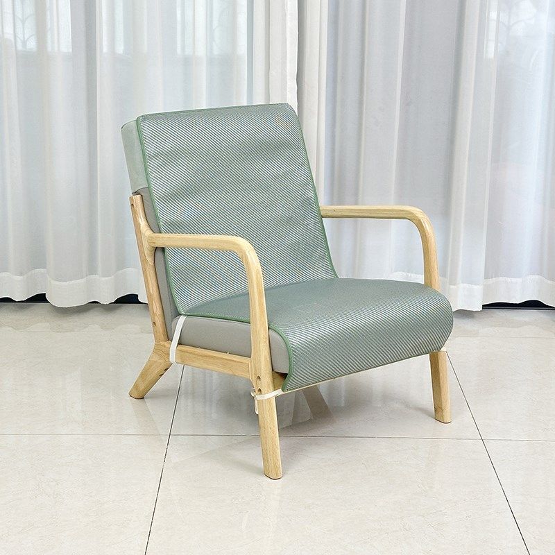 夏季凉席单人座高级m椅子套罩沙发垫套懒人单人木沙发套盖布巾坐