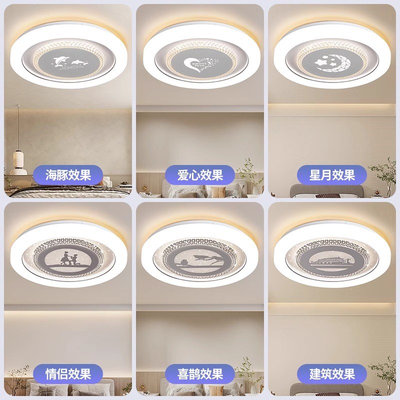 卧室灯主客厅餐吊灯南n瓜奶油风儿童房创意灯具温馨吸顶灯2024新