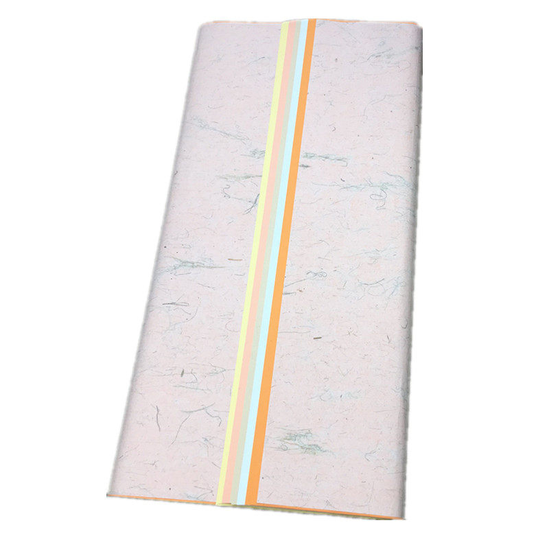 五色彩宣四尺整刀/四尺对开生宣纸100张书法国画刻绘X装裱剪纸使