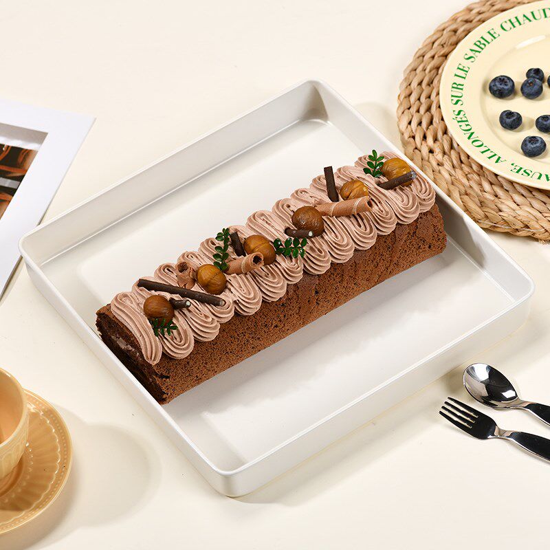 蛋糕卷模具烤盘毛巾卷2828烤箱E用方形雪花酥盘家用不沾烘焙工