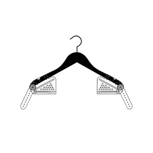 拍照辅助道具摄影衣架白底服装 子造型w服装 架 挂拍长袖 可拆卸短袖