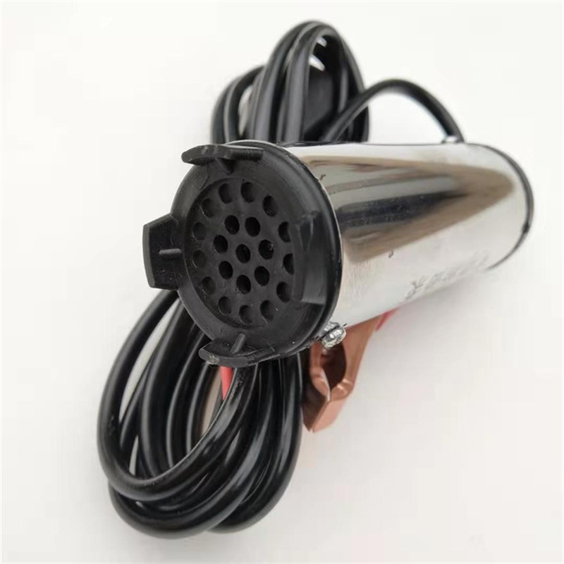 抽柴油3.8厘米小型电动抽油泵通用纯铜芯12v2P4v电动自吸小柴油泵