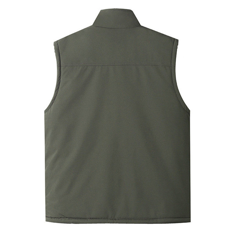 新款中老年马甲男式立领多口袋加绒加H厚保暖坎肩背心户外防寒马,男装,常规马甲,淘宝优惠券,粉丝福利购,淘宝优惠卷