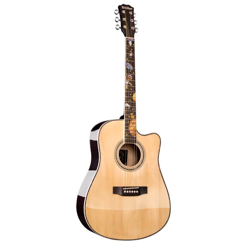 40初学者男女生木吉他41寸吉它吉他云I杉单板入门练习民谣吉他乐