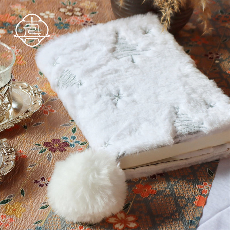 真我 白绒绒 毛绒刺绣圣诞布书衣手工手I账手帐本A5A6记事本套装,文具电教/文化用品/商务用品,手帐/日程本/计划本,淘宝优惠券,粉丝福利购,淘宝优惠卷