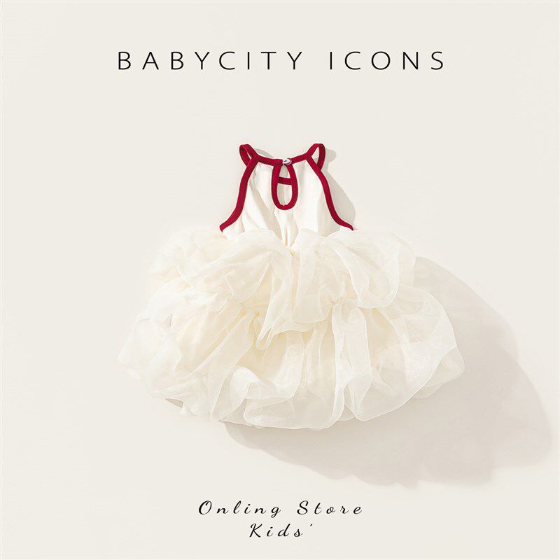 婴儿公主裙周岁女宝宝礼服夏x装一岁小女孩连衣裙夏季女童吊带裙