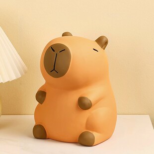 卡皮巴拉存钱罐陶瓷储蓄存钱可进可出20I25年新款 大容量桌面摆件