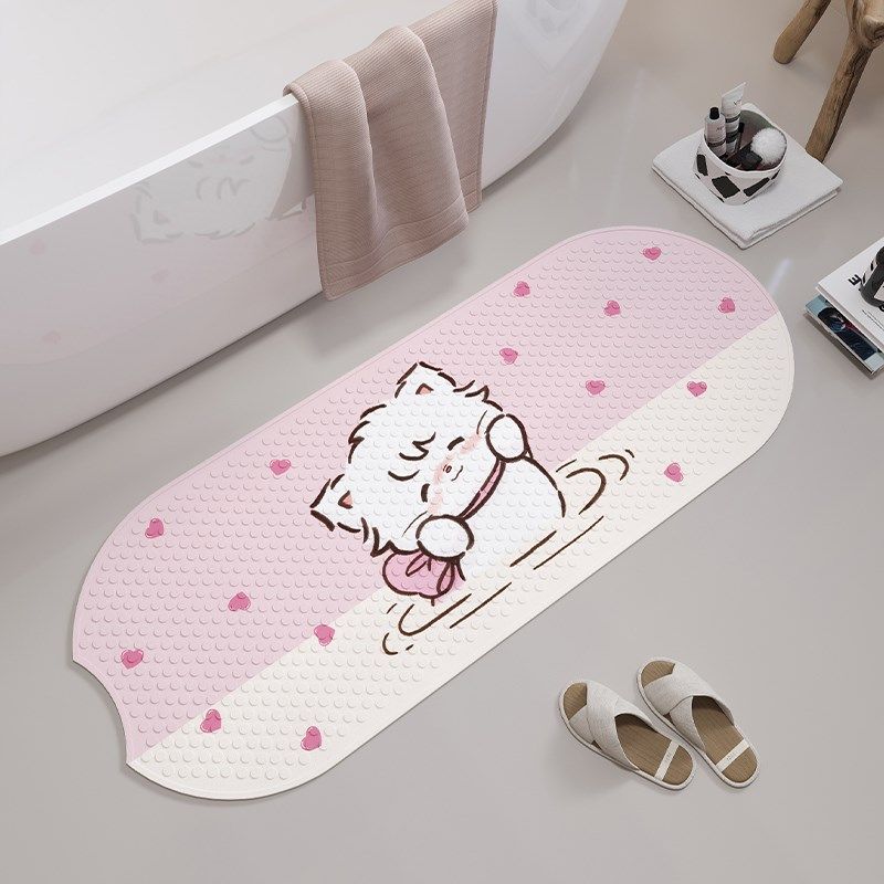 浴缸浴室防滑地垫PVC洗澡按摩脚D垫卫生间免洗可擦吸盘垫家用儿童