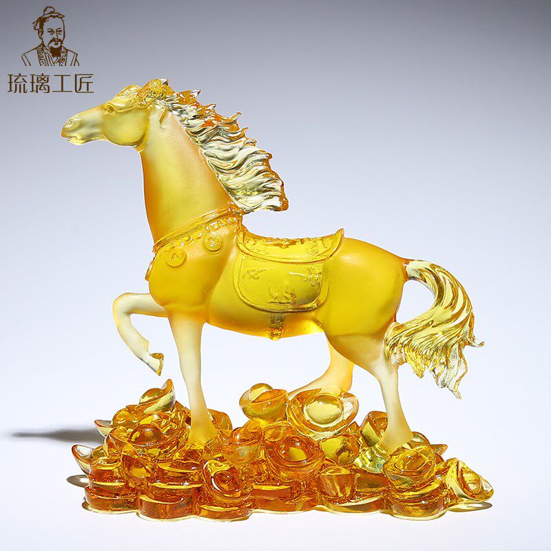 非遗琉璃手工艺品十二生肖全套可爱高档摆件鼠牛虎兔龙蛇马鸡狗猪