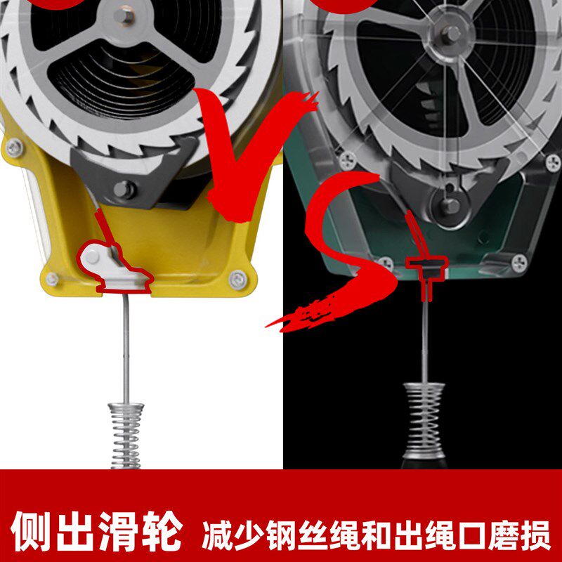 塔吊防坠器工业级双锁止速差器防坠钢丝安全绳国标新型自锁安全器