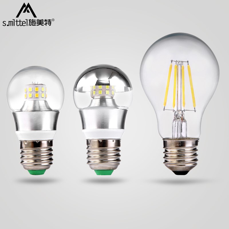 led灯泡节能4瓦 5瓦灯泡e27大螺口白光 暖光三色光源LED灯泡