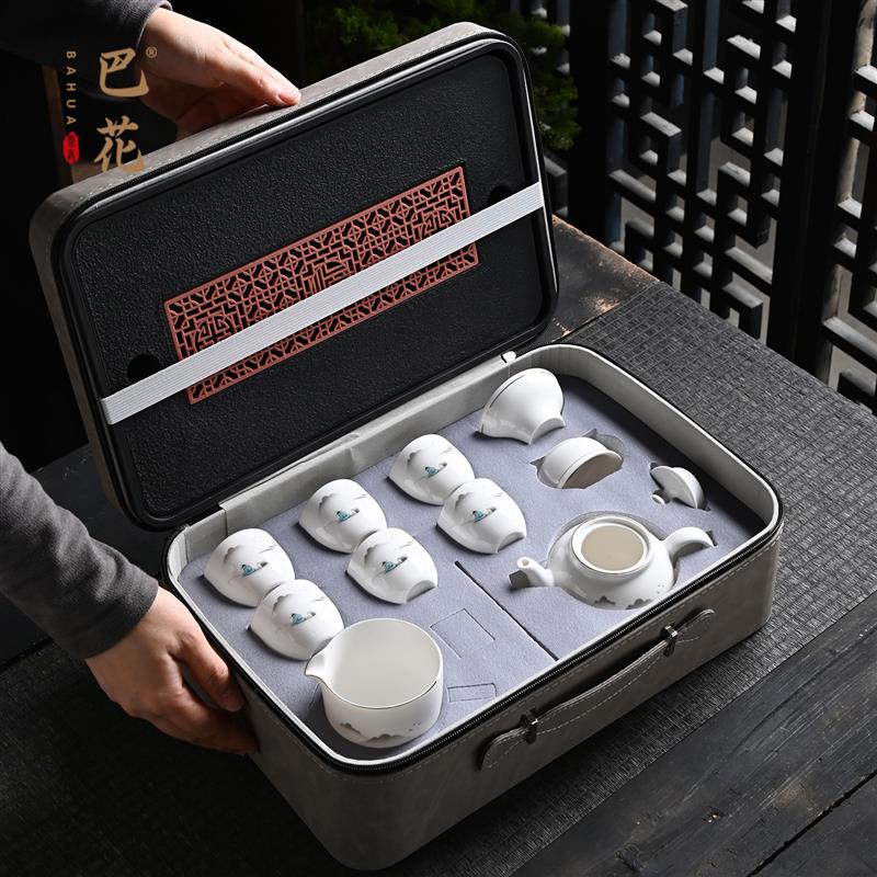 茶具套装2026新款功夫羊脂玉茶杯茶壶盖碗德化白瓷高端泡茶具礼盒