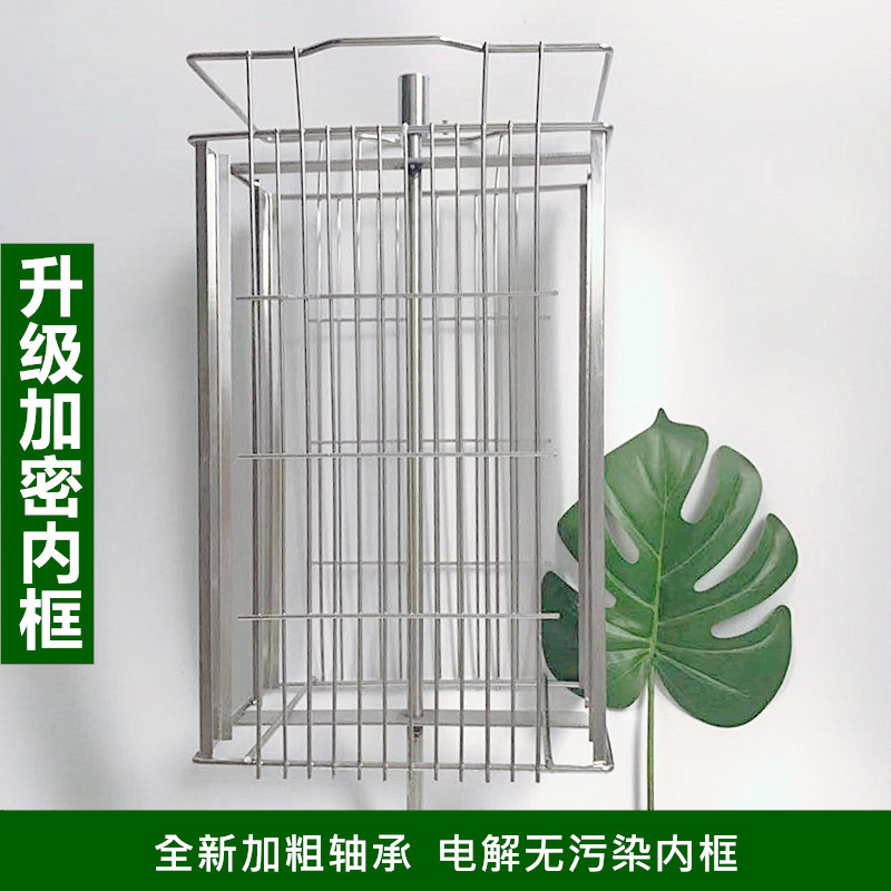 蜂旺摇蜜机封闭齿轮加厚不锈钢全304小型家用摇糖机养蜂工具包邮