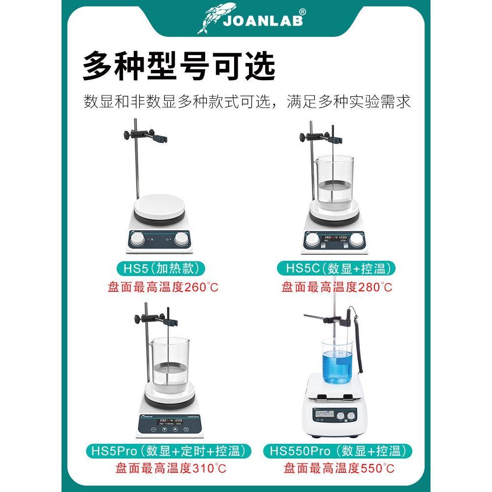 实验室磁力搅拌器加热恒温六联四联数显搅拌台电磁小型多联搅拌机