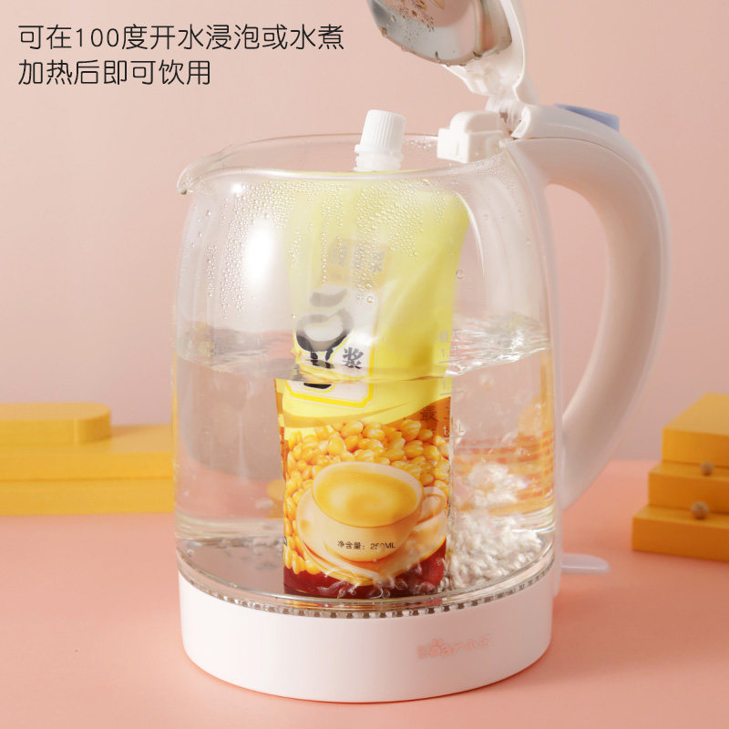 现磨豆浆袋商用一次性自立吸嘴袋杯代打包外卖自密封包装袋子