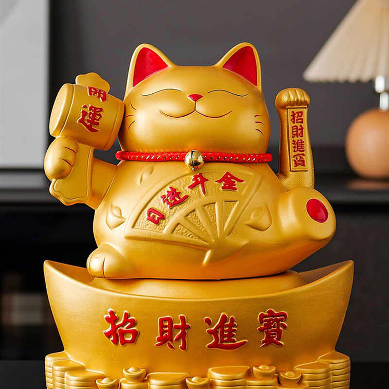 带来财富和宝藏猫饰品开业自动挥手招手搬家店储蓄罐前台收银礼品