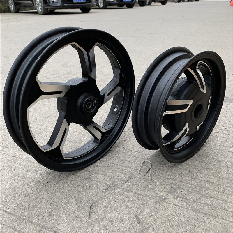 踏板车125轮毂轮圈悠悠UU摩托车台州踏板车GY6前后轮铝圈铝轮钢圈