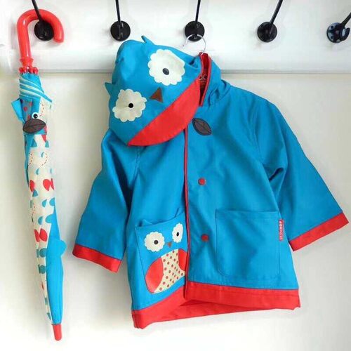 美国skiphop儿童雨衣宝宝小学生男孩女孩雨披幼儿园大童小孩套装