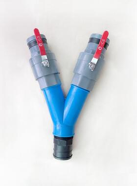 微喷滴灌Y型三通内丝外丝水带三通头软管阀门连接637590软带三通