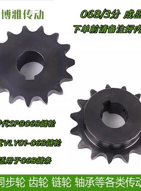 SPB/VLY01-06B3分9 11 2 3 4 5 6 7 8 9-20-40齿成品孔45钢链轮