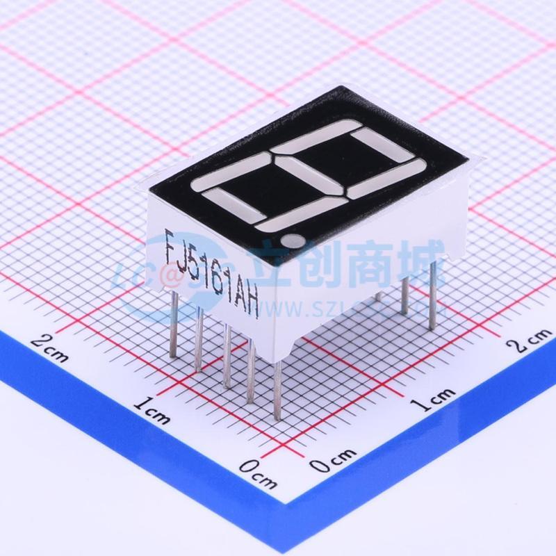 LED数码管 FJ5161AH 插件 1位 红色 共阴极 原装 电子元器件配单