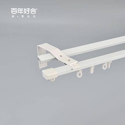 超薄窗帘直轨滑动纱窗导轨高度1cm内窗专用Zl14德宇