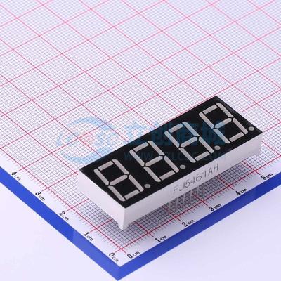 LED数码管 FJ5461AH 橙红 插件 4位 红色 共阴极 电子元器件配单