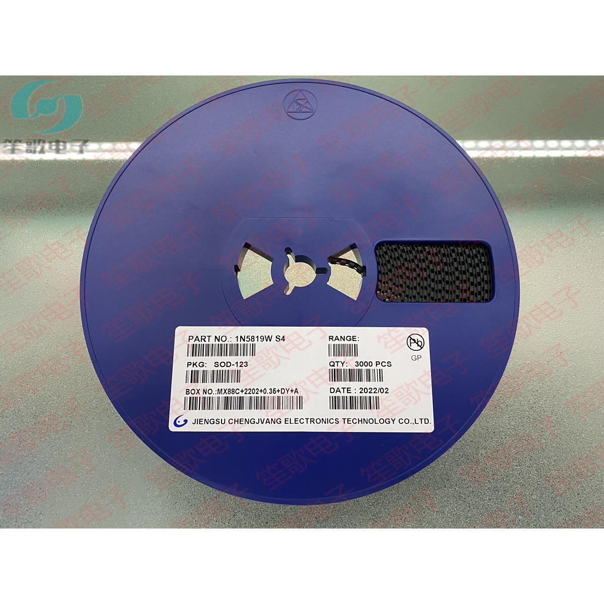贴片二极管1N5819W/1N5819WS丝印S4 SOD-123 SOD-323/0805/肖特基