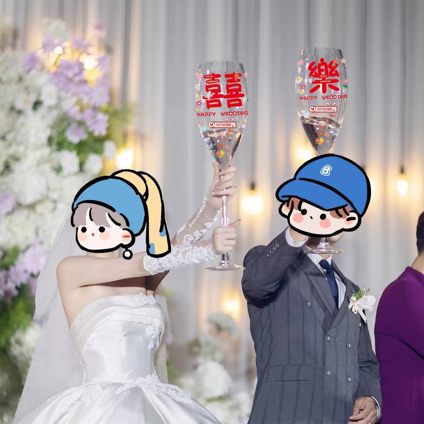 大杯子结婚交杯酒婚礼超大红色酒杯巨型高脚杯超大酒杯敬酒杯玻璃