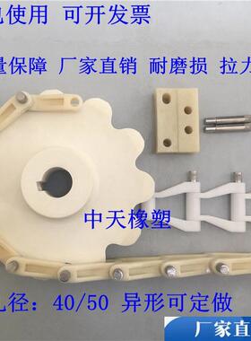 REX-NH78气浮机刮泥机刮渣机塑料链条69.3节距尼龙传动链条链轮