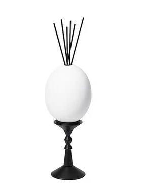 现代简约白色陶瓷蛋壳香薰几何摆件样板间售楼处客厅书房创意饰品