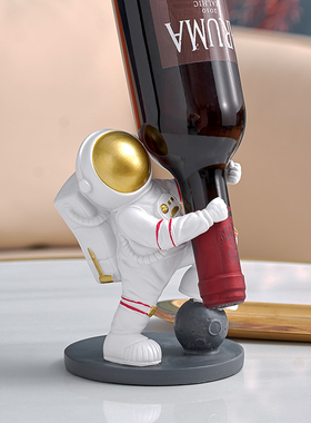 创意轻奢宇航员红酒架摆件客厅电视柜酒柜家居装T饰品乔迁新居礼