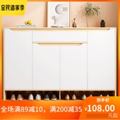 架子 靠墙储物柜多层大容量防尘鞋 2022新款 家用门口一u体式