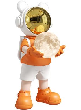 轻奢太空人蓝牙音响落地摆件客厅沙发旁宇航员装饰灯乔迁开业礼品