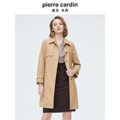 专柜正品 英伦风简约百搭风衣 皮尔卡丹女装