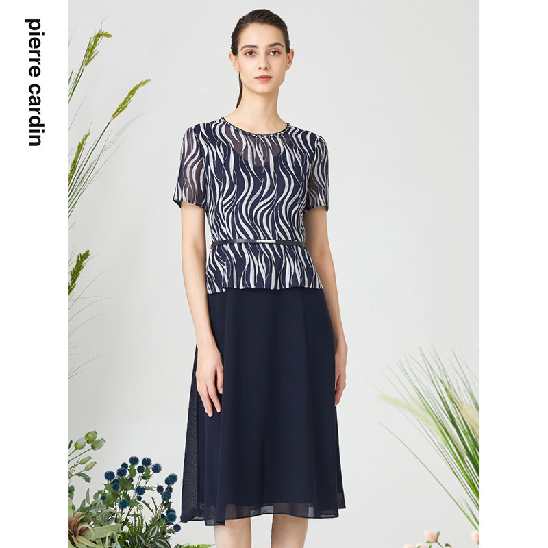 通勤知性修身知性连衣裙