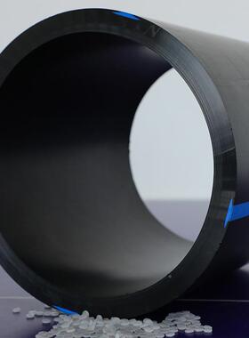 黑色pe228给管hde来水管材dn110 160 2水00给水拉管 pe管道自厂p