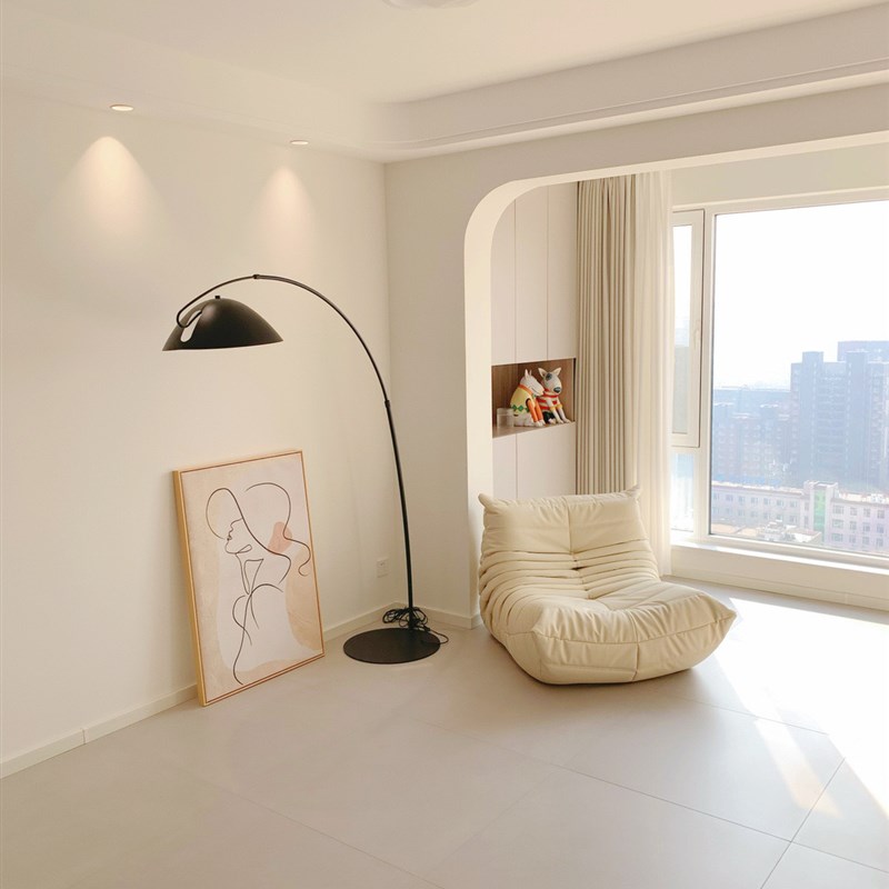 极速素色柔光f微水泥瓷砖800X800客厅化妆室壁砖防滑地砖奶油风地