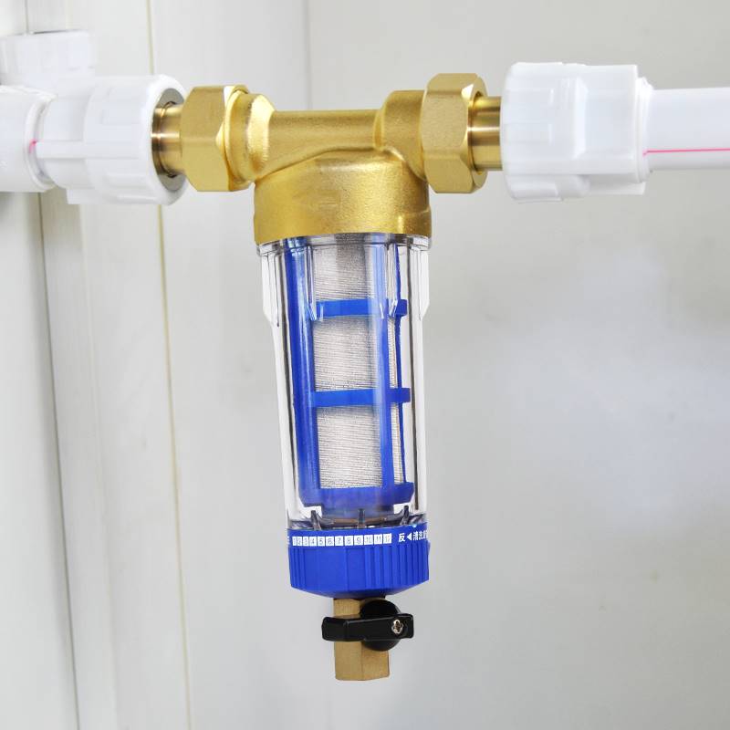 极速井水大流量管道净水器厨房神器不锈J钢滤网 前置过滤器反冲洗