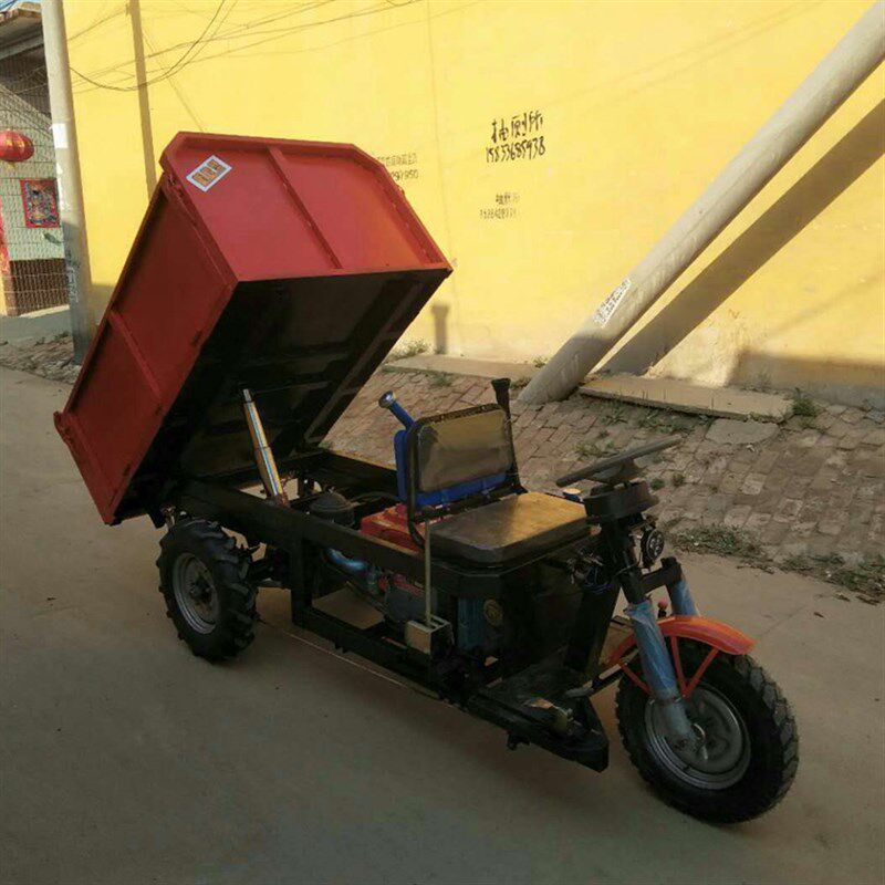 极速柴油货车货运摩i托柴油农用工地电动小型bknj自卸Z三轮车载重
