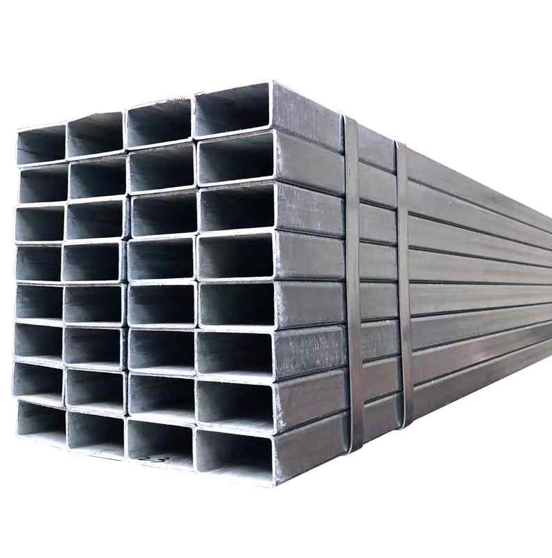 极速厂促新镀f锌方管100100空心方管黑方钢扁管友发矩形管6080热