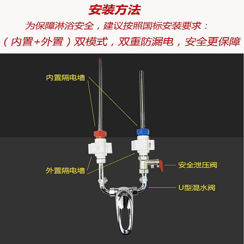 速发史密斯电热水器配件大全防电墙隔电墙接头漏电墙防电绝缘进水