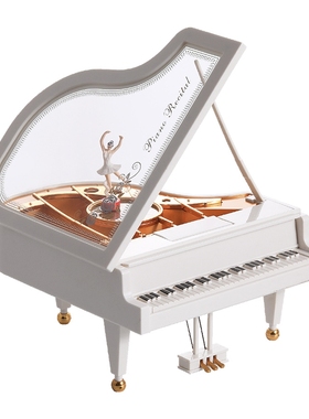 极速创意女生钢琴音乐盒芭蕾舞女孩旋转八K音盒儿童男女生日礼物