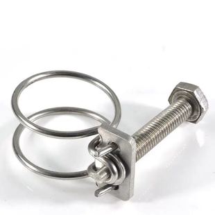 极速新品 新喉箍双钢bn丝m卡箍2锈钢抱u箍强力管卡重型管夹固ON定