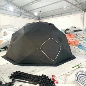 余贯冰钓帐篷余贯球帐冬季露营沙漠无人区自驾 大八角冰钓帐篷