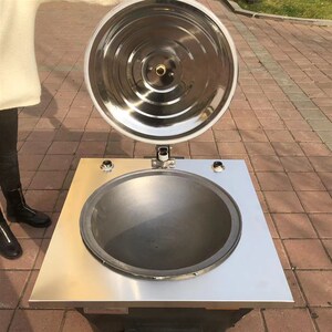 锅炉 家用 采暖炉 水暖灶台不锈钢灶台农村大铁锅白钢灶台柴煤