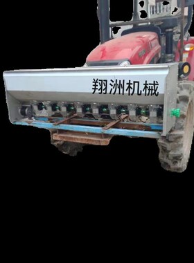 定做履带车前置撒肥机水田打浆机不锈钢板播肥机12v24v电动施肥器